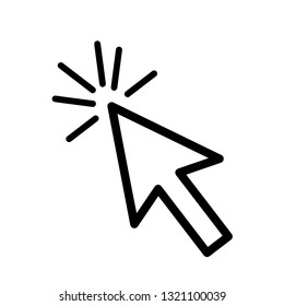 line cursor icon in trendy flat style isolated on background. line cursor icon page symbol for your web site design line cursor icon logo, app, UI. line cursor icon Vector illustration
