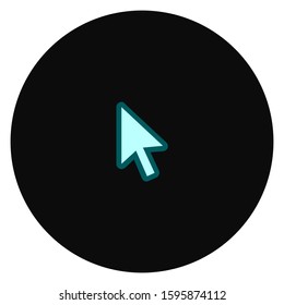 line cursor icon in trendy flat style isolated on background. line cursor icon page symbol for your web site design line cursor icon logo, app, UI. line cursor icon Vector illustration, EPS10.