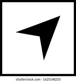 line cursor icon in trendy flat style isolated on background. line cursor icon page symbol for your web site design line cursor icon logo, app, UI.