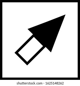 line cursor icon in trendy flat style isolated on background. line cursor icon page symbol for your web site design line cursor icon logo, app, UI.