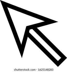 line cursor icon in trendy flat style isolated on background. line cursor icon page symbol for your web site design line cursor icon logo, app, UI.