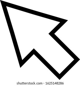 line cursor icon in trendy flat style isolated on background. line cursor icon page symbol for your web site design line cursor icon logo, app, UI.