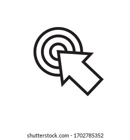 line cursor icon in trendy flat style isolated on background. line cursor icon page symbol for your web site design line cursor icon logo, app, UI. line cursor icon Vector illustration, EPS10