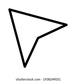line cursor icon in trendy flat style isolated on background. line cursor icon page symbol for your web site design line cursor icon logo, app, UI. line cursor icon Vector illustration, EPS10.