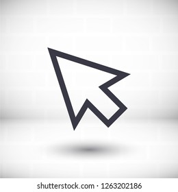 line cursor icon vector