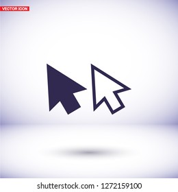 line cursor icon vector