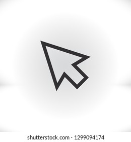 line cursor icon vector