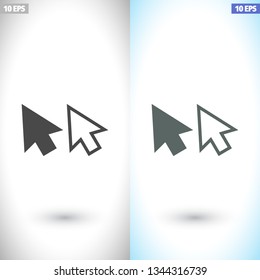 line cursor icon vector