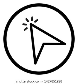 line cursor icon Vector illustration, EPS10.