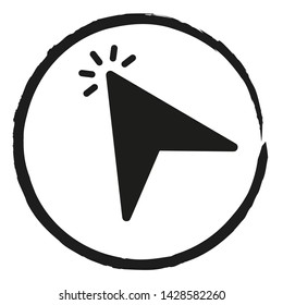 line cursor icon Vector illustration, EPS10.