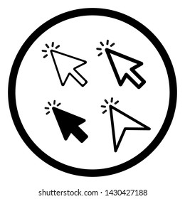 line cursor icon Vector illustration, EPS10.