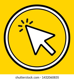 line cursor icon Vector illustration, EPS10.