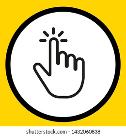 line cursor icon Vector illustration, EPS10.
