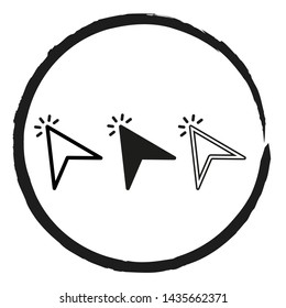 line cursor icon Vector illustration, EPS10.