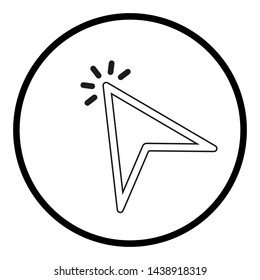 line cursor icon Vector illustration, EPS10.