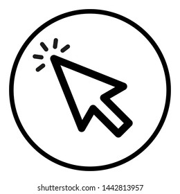 line cursor icon Vector illustration, EPS10.