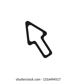 Line cursor icon .Vector illustrationEPS 10