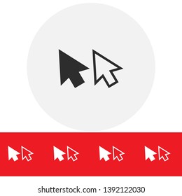 line cursor icon vector . Lorem Ipsum Flat Design 