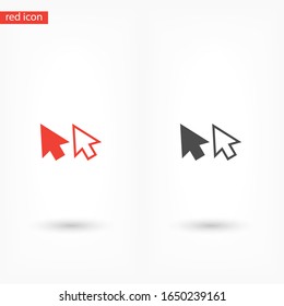 line cursor icon vector . Lorem Ipsum Flat Design