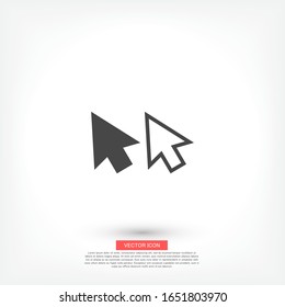 line cursor icon vector . Lorem Ipsum Flat Design