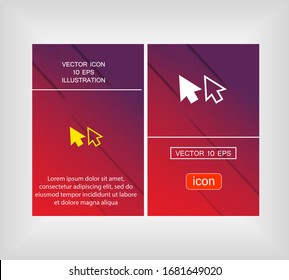 line cursor icon vector . Lorem Ipsum Flat Design