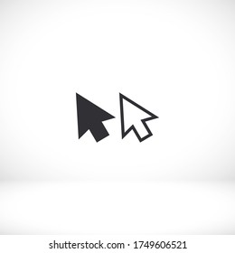 line cursor icon vector . Lorem Ipsum Flat Design 