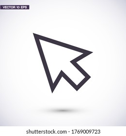 Line Cursor Icon Vector Stock Vector (Royalty Free) 1283620720