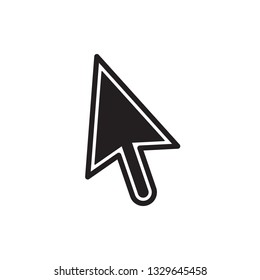 line cursor mouse pointer icon vector