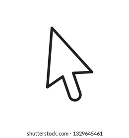 line cursor mouse pointer icon vector