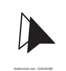 line cursor mouse pointer icon vector