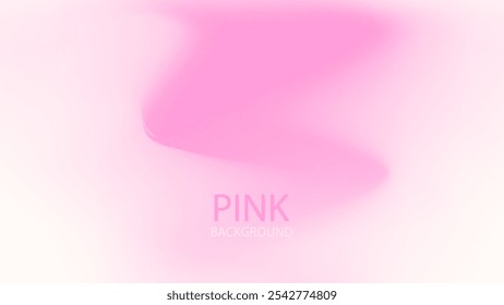 Line curve on beautiful pink background. Soft colour gradient. Design for Template, Social Media, Trendy, theme, Brochure, Banner, greeting card. 