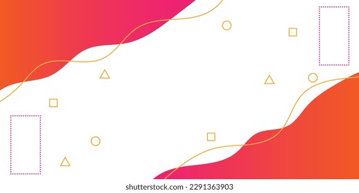 Línea y curva en el espacio de copia con fondo abstracto.