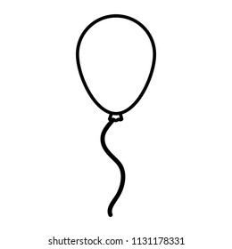 line cute balloon decoration object design