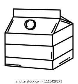 line cute box package decoration style