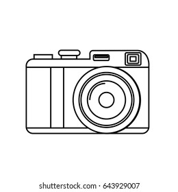 line cute digital camera to take a picture
