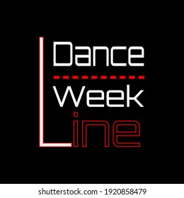 Line Dance Week. Geeignet für Grußkartenposter und Banner