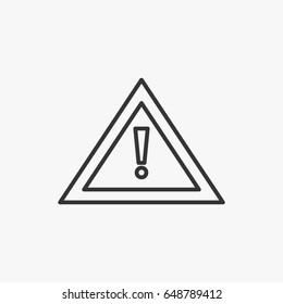 Line Danger icon 