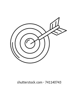 line dart target board to strategy competition
