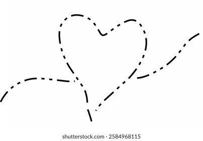Line dashes heart. Love shaped made from line dashes
- Powered by Shutterstock - Get 15% off with code: PIKWIZARD15