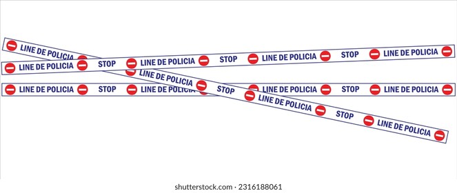 Line de Policia, Vektorgrafik, 