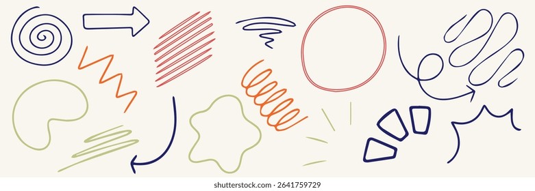 line  decor. typography in trendy . Vector illustration with wavy geometric elements. 