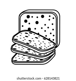 line delicious fresh bakery slice bread