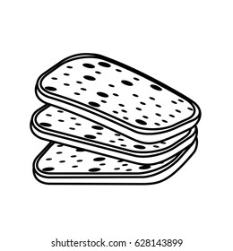 line delicious fresh bakery slice bread