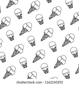 line delicious ice cream dessert background