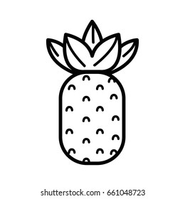 line delicious pineapple fruit to healthy life