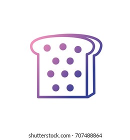 line delicious slice bread food nutriion