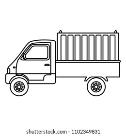 line delivery truck container transport service