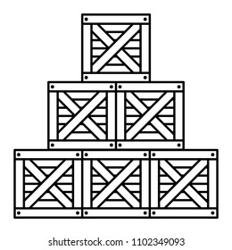 line delivery wood boxes packages products