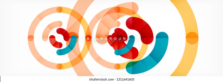 Rodajes de diseño de líneas fondo abstracto, ilustración vectorial