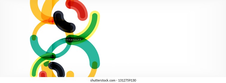 Rodajes de diseño de líneas fondo abstracto, ilustración vectorial